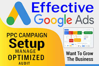 setup and manage google ads adwords ppc campaign