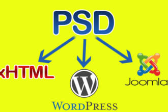 convert PSD to wordpress or psd to html with css