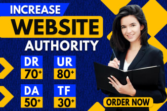 increase domain rating ahrefs DR 70 increase moz da tf ur permanently