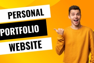 build personal portfolio website and business website using react js