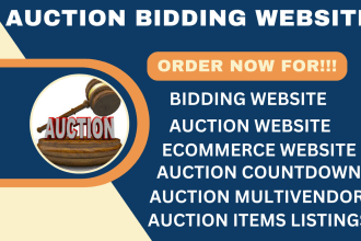 make a bidding website an auction website, and a multivendor website