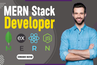 be your full stack web developer as mern stack developer