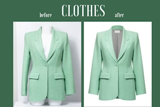 do fashion retouching of clothes and lookbook