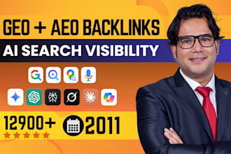 build ai SEO, aeo and GEO backlinks or ai brand mention for ai search