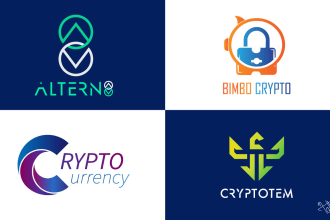 design modern minimalist tech, security, and crypto logo
