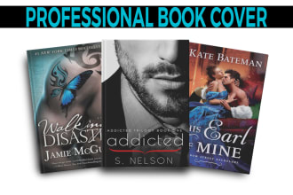 do romance book cover, fantasy book cover and mystery book cover design