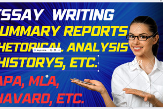 do research and write essays, reports and summaries