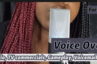 do a voiceover with my deep, calm british female voice