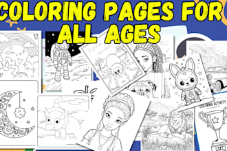 draw coloring pages for all ages