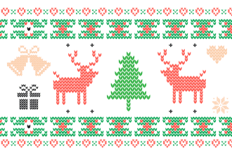 make ugly christmas sweater pattern for any design