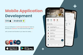 develop ios mobile app, android mobile app development using react native