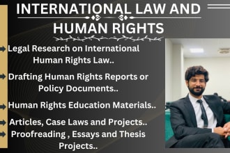 assist you on international law and human rights