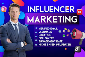 outreach the best tiktok, youtube, and instagram influencers