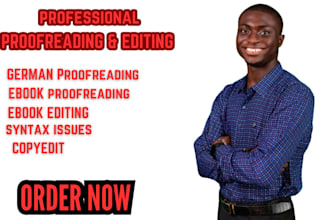 do proofreading,proofreading german text profreading english and book editing