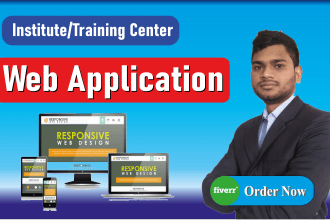 develop training center management web application software