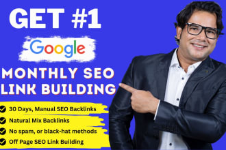 do monthly off page SEO backlinks with high authority white hat link building