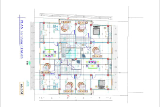 be your architect, draftsman for house plan, 2d floor plan
