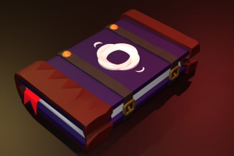 create low poly 3d models and low poly characters for games