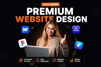 create design saas,tech,ai or startup website in wix,webflow
