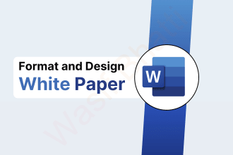 design and format white paper in microsoft ms word document