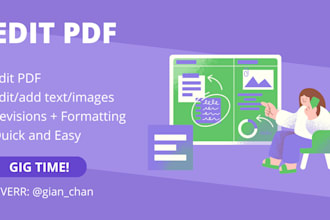 revise pdf file content
