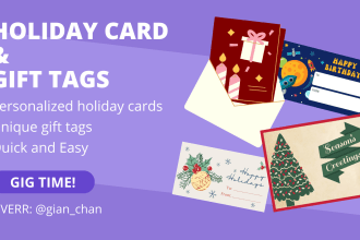 create personalized cards and gift tags
