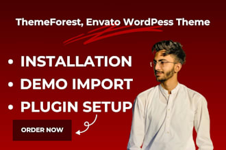 do themeforest envato wordpress theme installation, demo import, customization