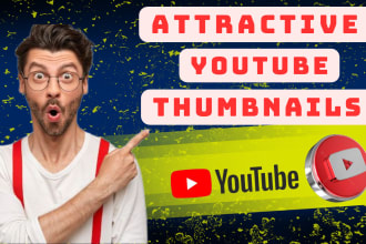 create an eye catchy youtube thumbnail design