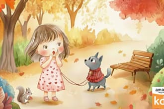 design children story book, child book illustration, picture book illustration