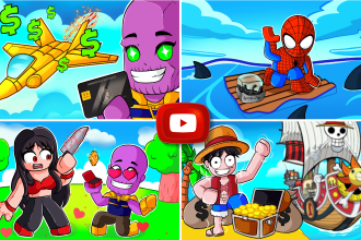 draw cartoon thumbnails in roblox, minecraft and many styles