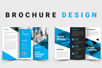 design trifold bifold brochure corporate pamphlet corporate flyer