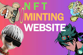 create an attractive nft website for minting