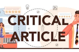 write a critical analysis of research article