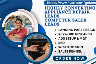 generate appliance repair leads computer sales leads phone repair computer leads