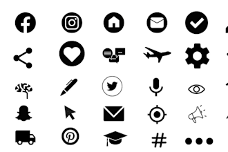 design professional creative vector icons