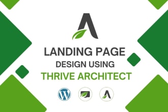 design website and landing page using thrive themes thrive architect