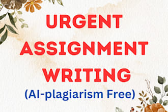 help in writing assignments and projects of english