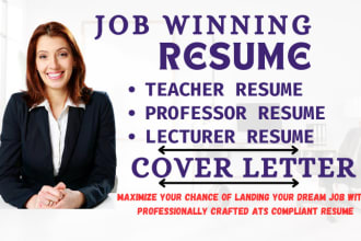 write a CV and cover letter for your international teaching job