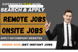 search and apply remote job applications or find online jobs