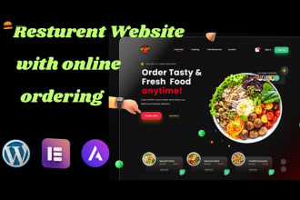build wordpress restaurant website with online ordering system