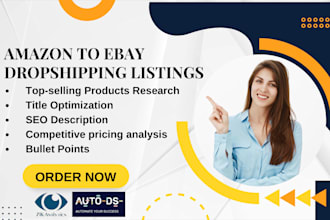 do professional amazon to ebay dropshipping listings