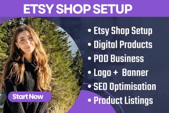 do etsy shop setup with etsy product etsy listing etsy digital product, etsy SEO