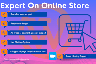 do online shop and ecommerce store with wordpress