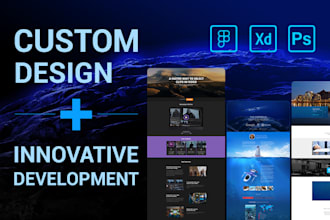 create a top notch website with custom design