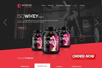 design profitable fitness subscription shopify store health supplement website