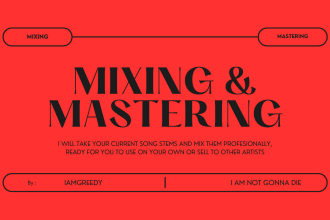 mixing and mastering your pop, folk, rap and rnb song