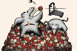 create an illustration for an editorial, magazines and newspapers