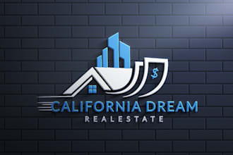 design a modern real estate logo for your business
