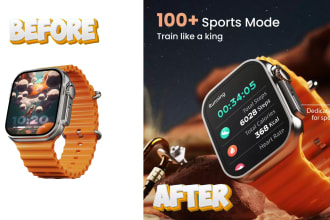 do eye catching amazon ebay product photography, editing, infographic, designs