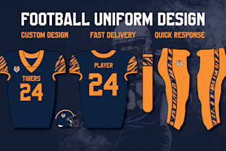 do american football jersey and uniform